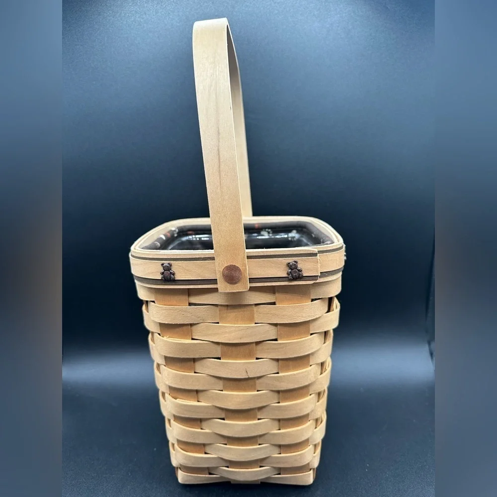 RARE Longaberger Boyds Bears Basket 2007 Basket Fest Liner & Protector Signed